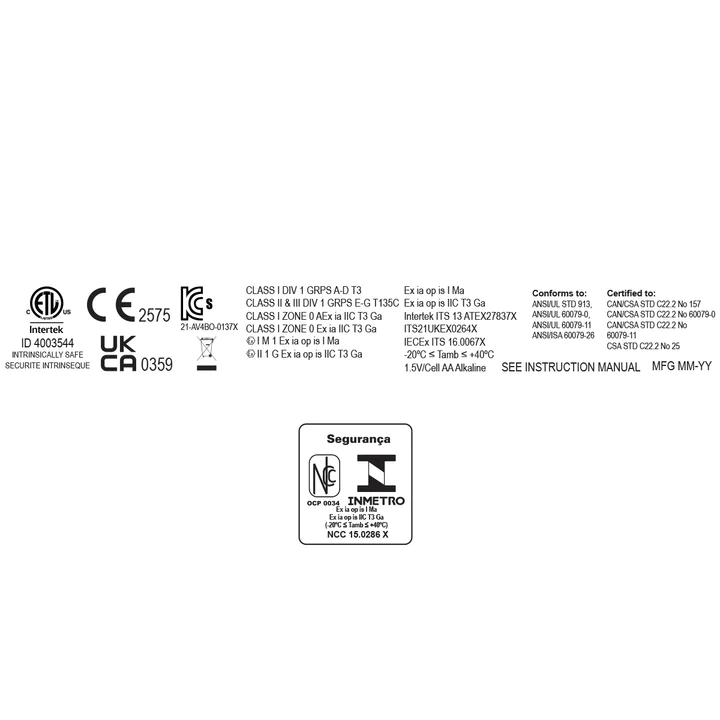 Intrinsically Safe Dual-Light Torch - 3 AA (not included) - Image 5