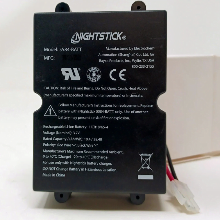 Nightstick REPLACEMENT LI-ION BATTERY - XPR-5584 SERIES