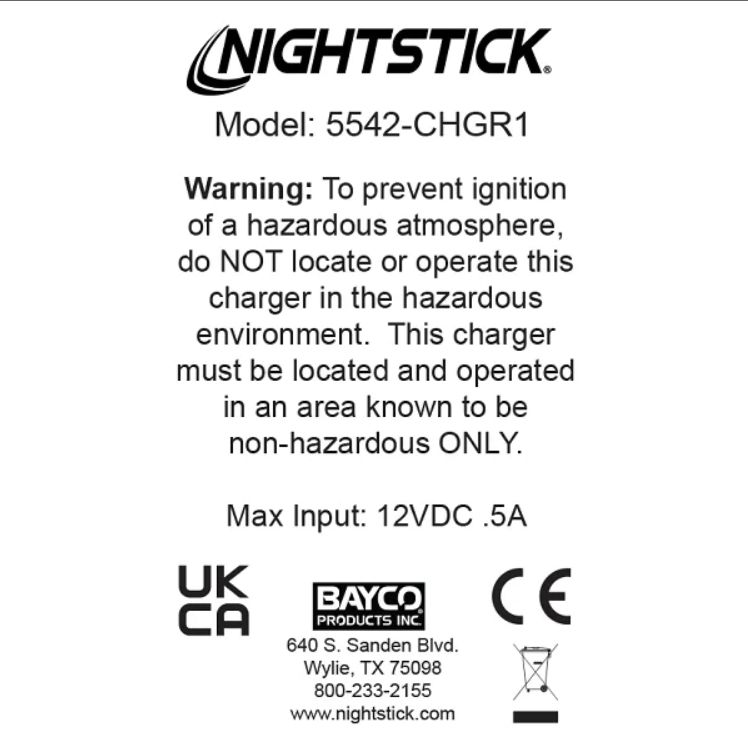 Nightstick Snap-in Rapid Charger - XPR-5542GMX - Image 2