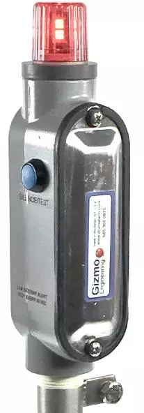Gizmo Tank Alarm - PP, high, 10” depth, Intrinsically Safe (includes battery) - Image 3