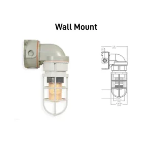 Intrinsically safe Industrial wall mount LED LIGHT MOUNT-NVW