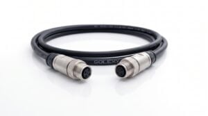 Solexy CAT5e cable with 2 M12 male connectors - D-coded