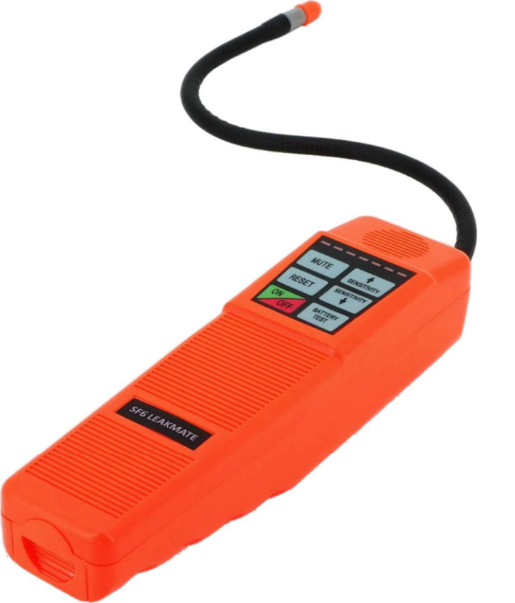 The SF6 LEAKMATE is a highly sensitive, processor controlled SF6 leak detector for mobile use, based on the proven detection principle of Negative Corona Discharge.