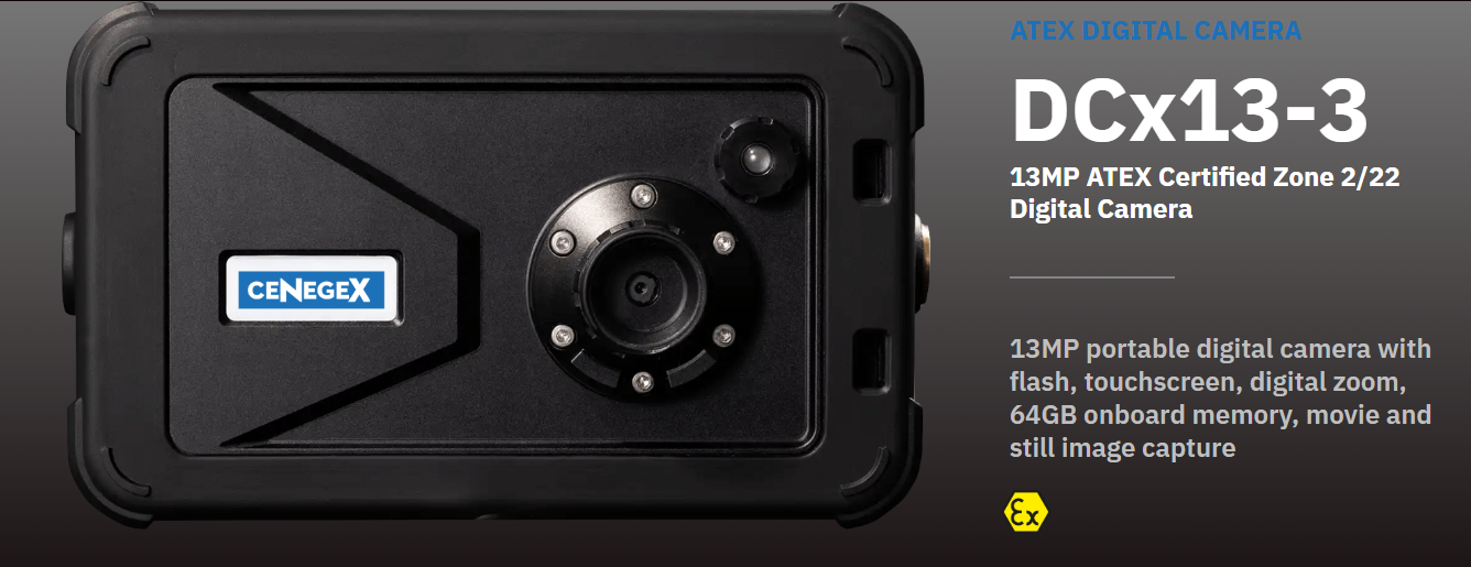 REFRESH] Cenegex DCx13-3 ATEX Camera — ATEX Certified