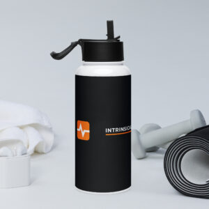 Intrinsically Safe Store Stainless steel water bottle with a straw lid