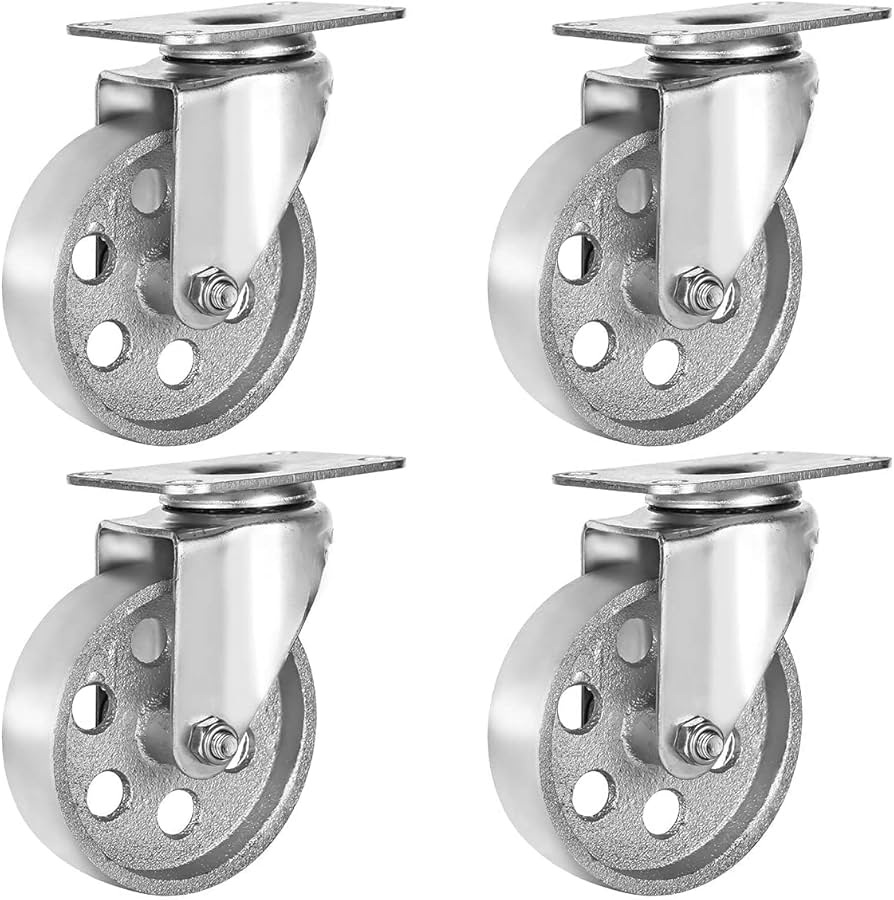 Replacement swivel castor wheel for Curtiss-Wright Coppus portable ventilators
