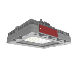 Grinsafe GHSM 60W Wall-Mounted Explosion-Proof LED Light with W25 Degree Bracket and 480VAC for Hazardous Locations