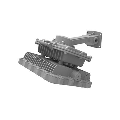 Grinsafe Scout GHSL LED Wall Mounted Explosion Proof Reflector Light with W25 Degree Bracket for Hazardous Locations