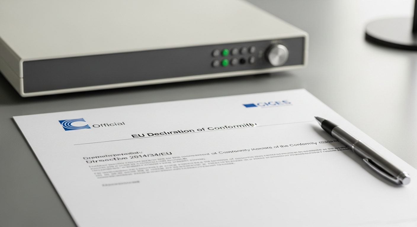 A technical document showing compliance with the atex directive 2014/34/eu summary