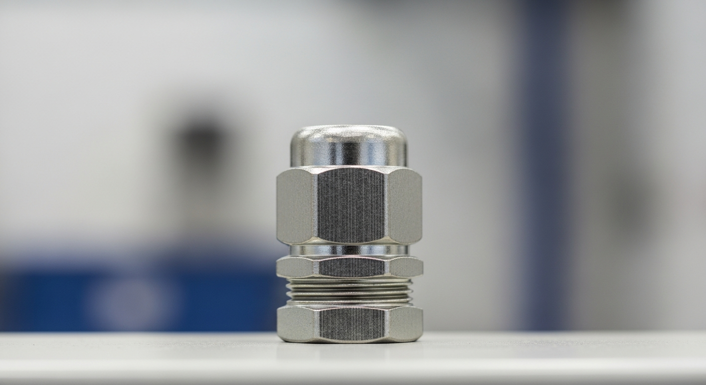 An explosion-proof cable gland for hazardous area wiring