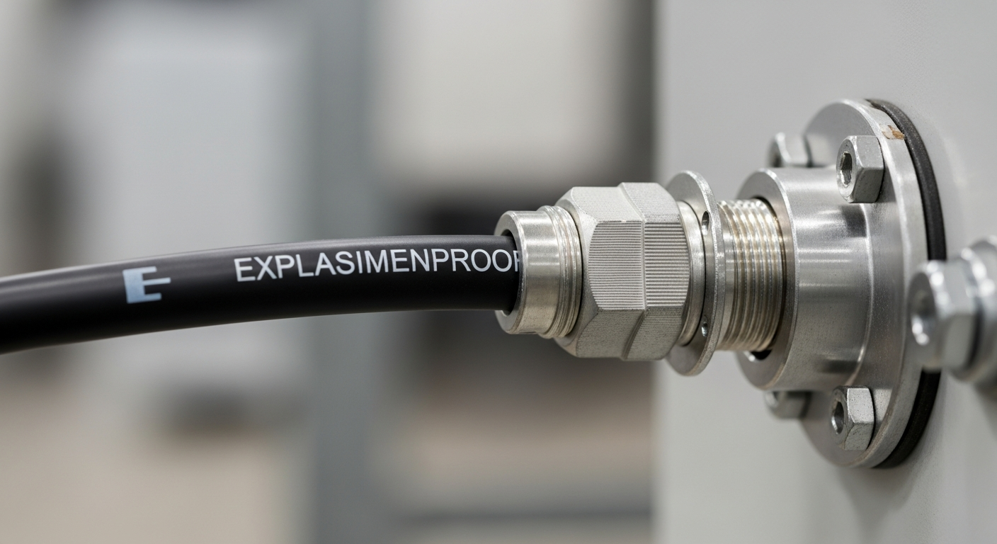 A secure cable connection demonstrates best practices for an iec 60079-14 cable installation