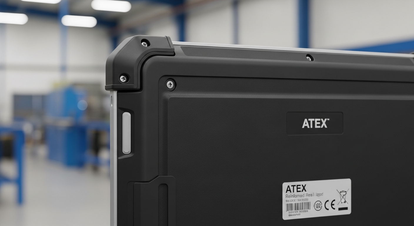 Detailed view of the certifications needed when you buy an ATEX certified tablet for zone 2.