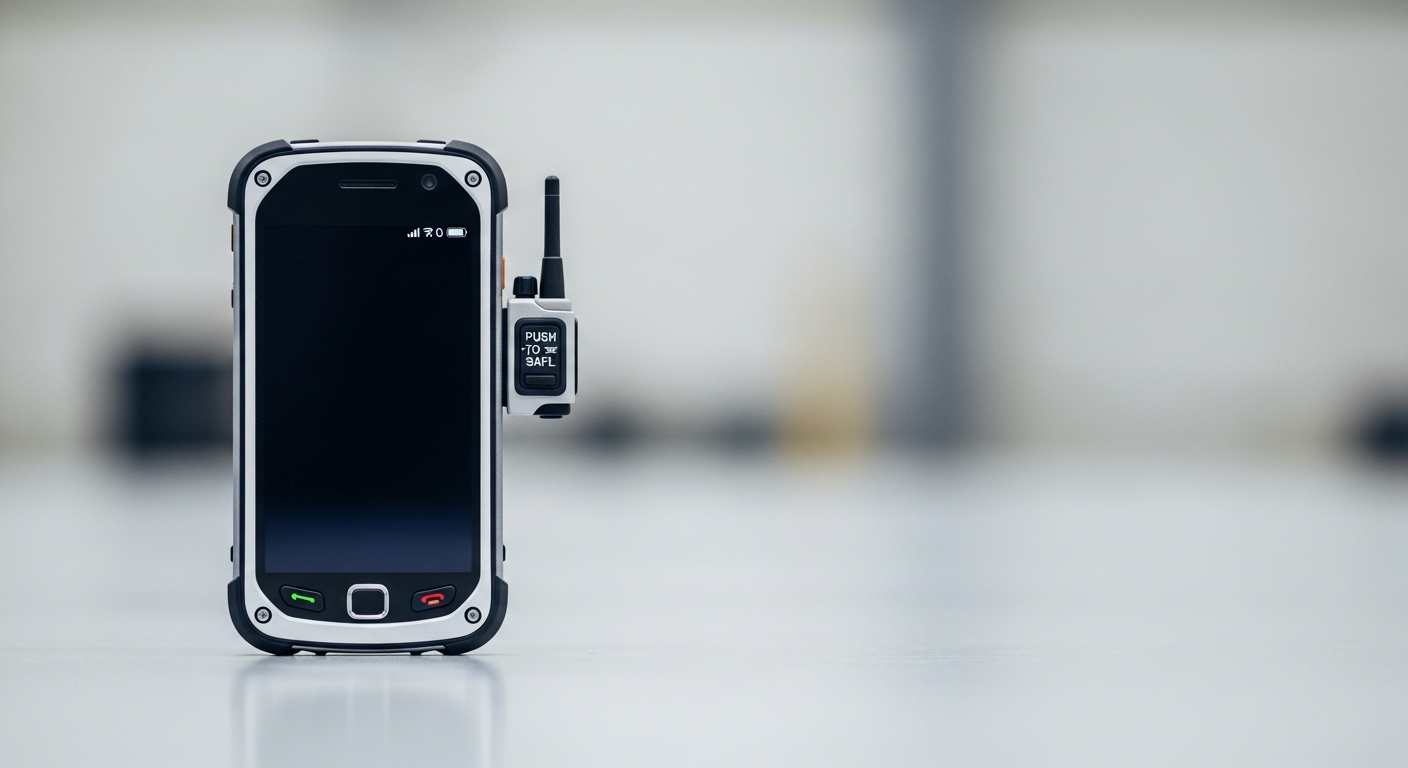 An intrinsically safe smartphone, one of the best mission critical push to talk phones for hazardous areas.