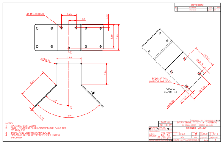 Wall mount Drawing