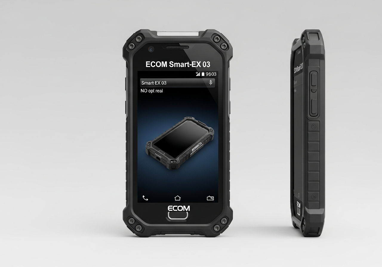 Ecom Smart-Ex 03 DZ1 intrinsically safe smartphone certified ATEX Zone 1/21