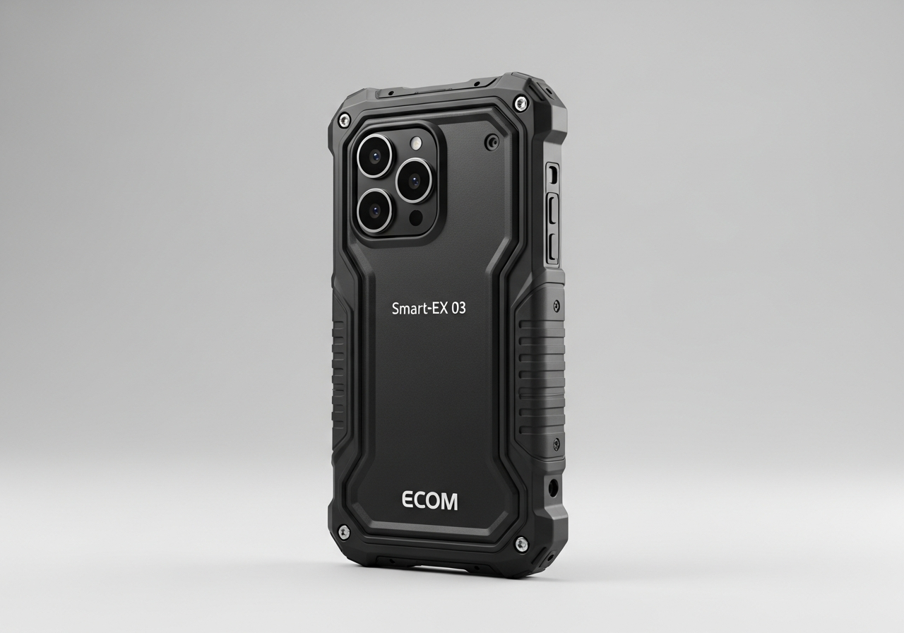 Ecom Smart-Ex 03 DZ2 intrinsically safe 5G smartphone certified ATEX Zone 2/22