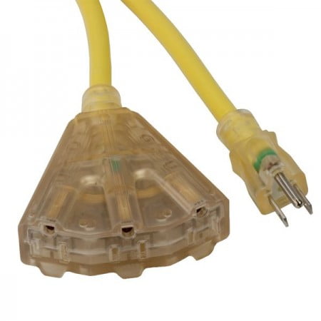 Bayco Extension Cord with Lighted End & 3 Outlets SL-74L Series Main image