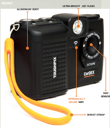 Intrinsically Safe Camera CorDEX ToughPIX EXTREME TP3EXFrotn View