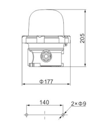 Intrinsically Safe Explosion-proof caution spotlight fittings BJD - Image 2