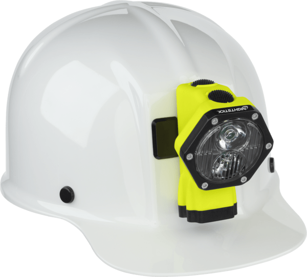 Intrinsically Safe Rechargeable Cap Lamp (Light & Battery Only) XPR-5560GLB OnWhiteHardHat1