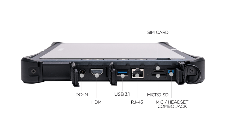 Intrinsically Safe Tablet Durabook U11I Right