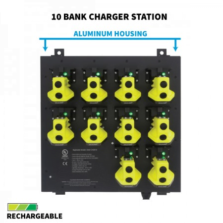 Nightstick Cap Lamp 10 Bank Charging Station Main Image