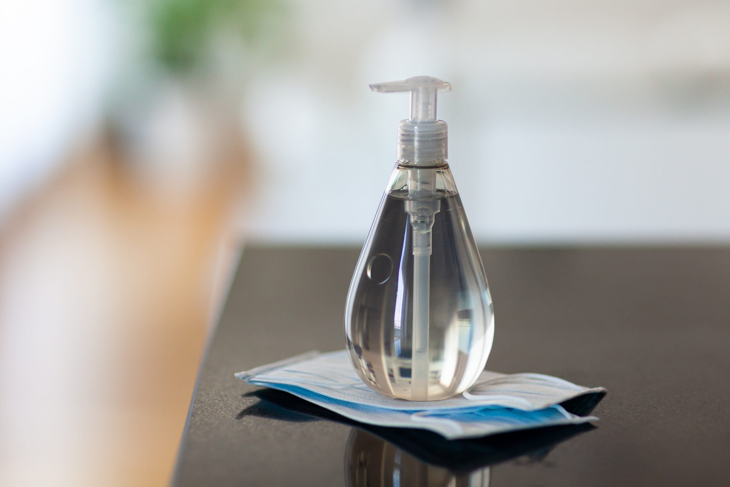 Antibacterial antiseptic hand sanitizer bottle