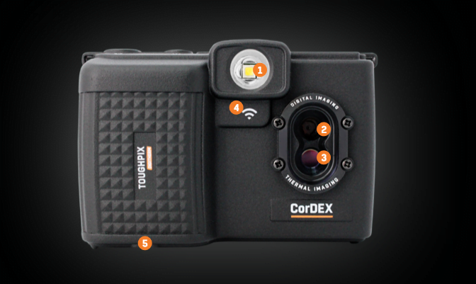 Intrinsically Safe Camera ToughPix DigiTherm TP3rEx CorDEX Overall Image of Front