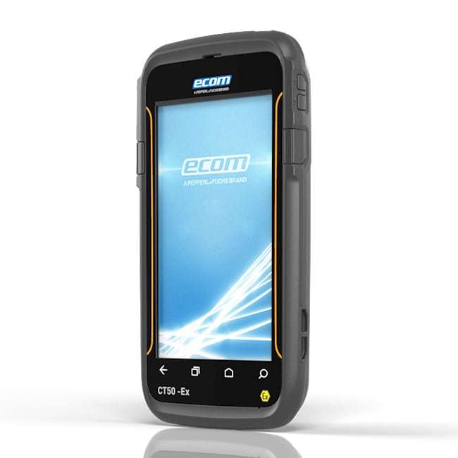 Intrinsically Safe Computer Ecom CT50 -Ex Side View