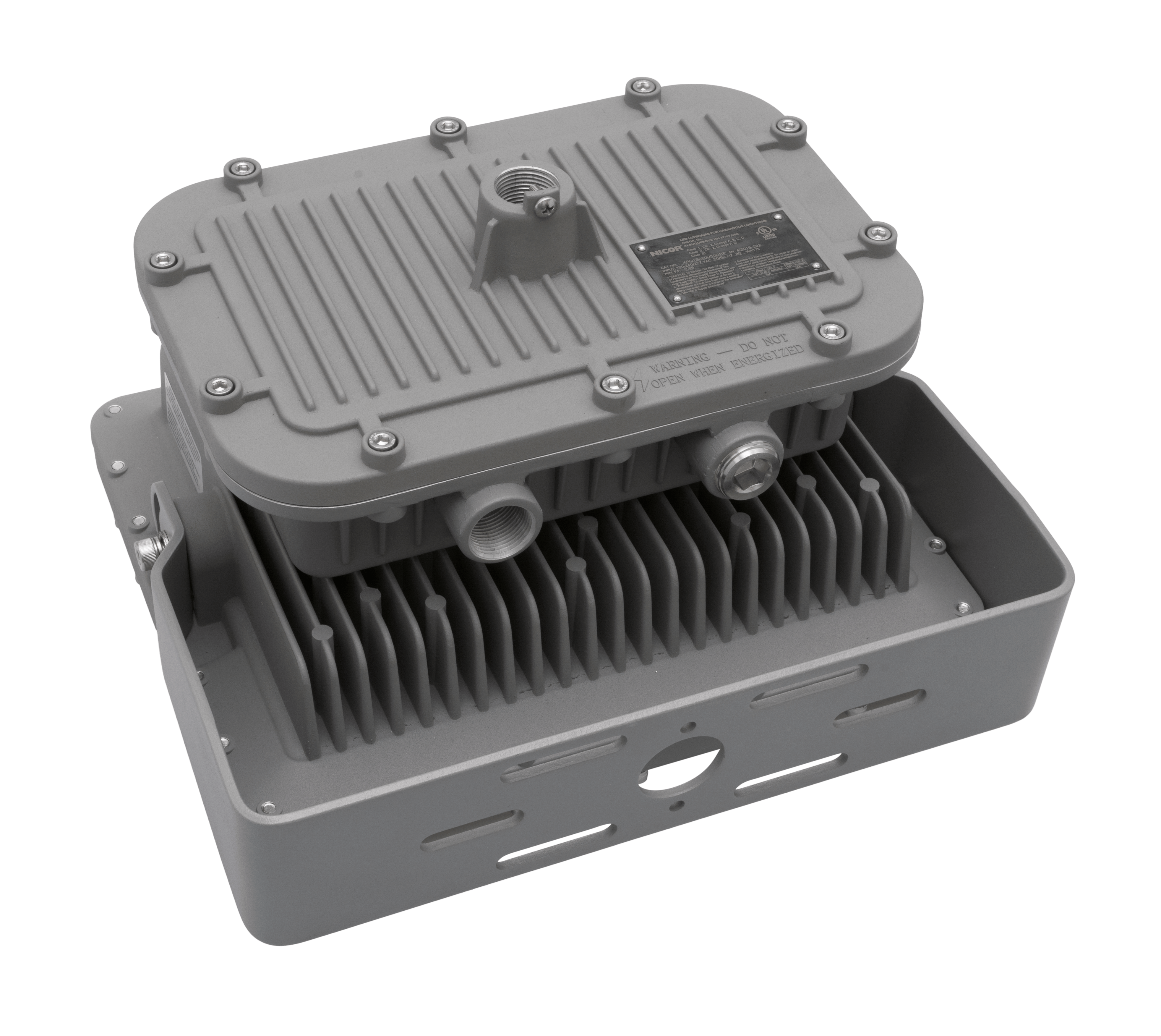 Intrinsically Safe LED Flood Light 80 Watt LED NICOR - XPQ1B080U50GRP Titan aluminum housing