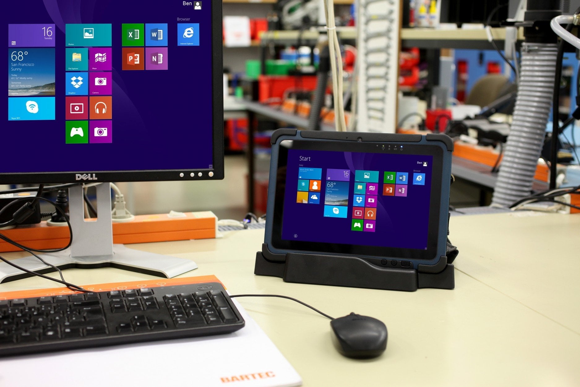 Intrinsically Safe Tablet Agile X Bartec Connect to PC