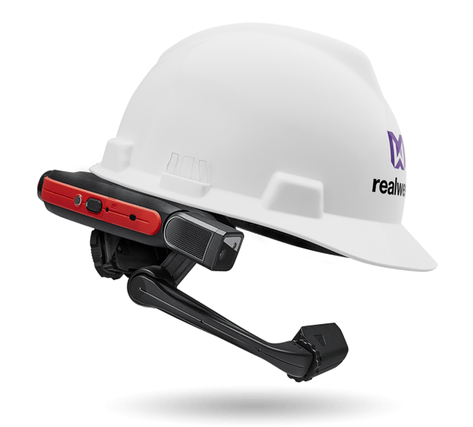 Intrinsically Safe Tablet Realwear HMT-1Z1 sideview